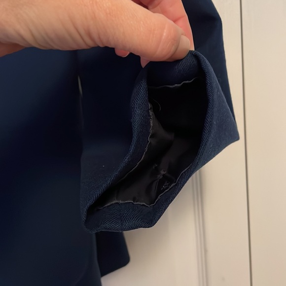 Vintage Pendleton Women's Virgin Wool Navy Blue Two Button Blazer Jacket Size 6 - Picture 8 of 11